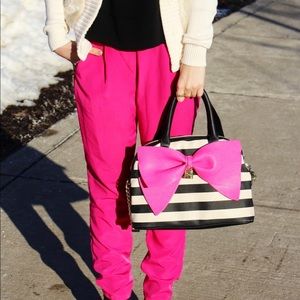 Betsey Johnson Lock/ Bow Purse